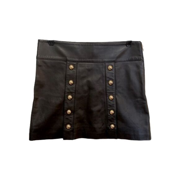 ❤️SOLD❤️NATACHA & VANESSA Paris Leather Skirt|Size: EU 38| - Picture 1 of 8